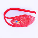 Maxbell Sexy Peacock Womens C-string Pouch Thong Invisible Underwear Panty Red - Aladdin Shoppers
