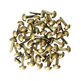 Maxbell 200Pcs Punk Mushroom Rivet Metal Studs Round Screw Craft DIY Bronze Silver