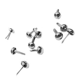 Maxbell 200Pcs Punk Mushroom Rivet Metal Studs Round Screw Craft DIY Bronze Silver