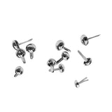Maxbell 200Pcs Punk Mushroom Rivet Metal Studs Round Screw Craft DIY Bronze Silver