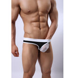 Maxbell Men Sexy Block Bulge Pouch Briefs Shorts Underwear Mesh Sleepwear Black S - Aladdin Shoppers