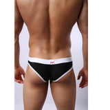 Maxbell Men Sexy Block Bulge Pouch Briefs Shorts Underwear Mesh Sleepwear Black S - Aladdin Shoppers