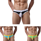 Maxbell Men Sexy Block Bulge Pouch Briefs Shorts Underwear Mesh Sleepwear Black S - Aladdin Shoppers