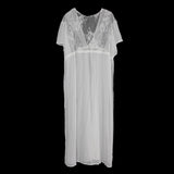 Maxbell Maxbell Sexy Women Loose Rose Flower Lace Beach Cardigan Clothes White