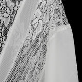 Maxbell Maxbell Sexy Women Loose Rose Flower Lace Beach Cardigan Clothes White