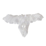 Maxbell Women's Sexy Thong G-string Lace Underwear Open Crotch Lingerie White - Aladdin Shoppers