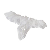 Maxbell Women's Sexy Thong G-string Lace Underwear Open Crotch Lingerie White - Aladdin Shoppers