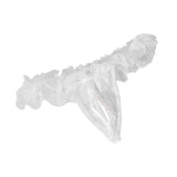 Maxbell Women's Sexy Thong G-string Lace Underwear Open Crotch Lingerie White - Aladdin Shoppers