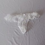 Maxbell Women's Sexy Thong G-string Lace Underwear Open Crotch Lingerie White - Aladdin Shoppers