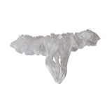 Maxbell Women's Sexy Thong G-string Lace Underwear Open Crotch Lingerie White - Aladdin Shoppers