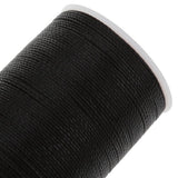 Maxbell 2pcs 113M 0.55mm Leather Sewing Round Waxed Thread Wax Cord Hand Stitching