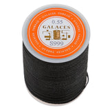 Maxbell 2pcs 113M 0.55mm Leather Sewing Round Waxed Thread Wax Cord Hand Stitching