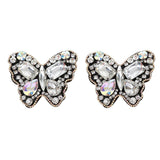 Maxbell Pair Sewing On Butterfly Rhinestone Applique For DIY Wedding Dress Shoe Clip - Aladdin Shoppers