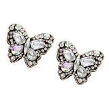 Maxbell Pair Sewing On Butterfly Rhinestone Applique For DIY Wedding Dress Shoe Clip - Aladdin Shoppers
