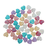 Maxbell 50PCS Mixed Resin Rhinestone Heart Flatback Embellishments for Scrapbooking - Aladdin Shoppers