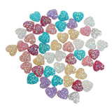 Maxbell 50PCS Mixed Resin Rhinestone Heart Flatback Embellishments for Scrapbooking - Aladdin Shoppers