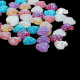 Maxbell 50PCS Mixed Resin Rhinestone Heart Flatback Embellishments for Scrapbooking - Aladdin Shoppers