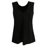 Maxbell Maxbell Women Sexy Sleeveless Backless Tops T-shirt Tee Black L