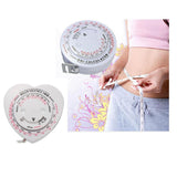 Maxbell Maxbell Body Mass Index Tape Calculator & Retractable Measure Diet Weight Loss Round