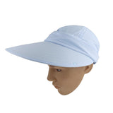 Maxbell Maxbell Multifunction Cotton Fold Sun Visor Hat Cap Outdoor Anti-UV Riding Cap Blue