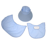 Maxbell Maxbell Multifunction Cotton Fold Sun Visor Hat Cap Outdoor Anti-UV Riding Cap Blue