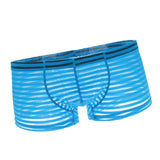 Maxbell Mens Sexy Sheer See Through Stripe Boxer Briefs Underwear Panties Blue XL - Aladdin Shoppers