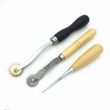 DIY Leather Craft Punch Tools Kit Stitching Carving Sewing Saddle Groover