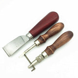 DIY Leather Craft Punch Tools Kit Stitching Carving Sewing Saddle Groover