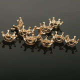 Maxbell 20Pcs Metal Crown Shape Charms Beads Jewelry Making Findings Assorted Size