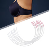 Maxbell 12 Pairs Women's Stainless Steel Handmade Bra Underwire Replacement Cup C D