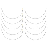 Maxbell 12 Pairs Women's Stainless Steel Handmade Bra Underwire Replacement Cup D E