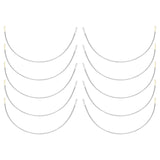 Maxbell 12 Pairs Women's Stainless Steel Handmade Bra Underwire Replacement Cup C D