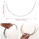 Maxbell 12 Pairs Women's Stainless Steel Handmade Bra Underwire Replacement Cup D E