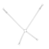 Maxbell Maxbell Women Girl Fashion Sexy Underwear Cross Back Bra Shoulder Strap White