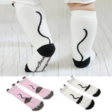 Maxbell Cotton Cartoon Newborn Toddler Knee High Sock Anti Slip Leg Warmers M Pink - Aladdin Shoppers