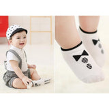 Maxbell Newborn Cotton Anti-slip Floor Socks Ankle Booties White 0-2Y - Aladdin Shoppers