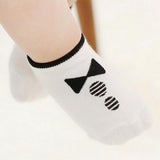 Maxbell Newborn Cotton Anti-slip Floor Socks Ankle Booties White 0-2Y - Aladdin Shoppers