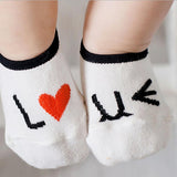 Maxbell Newborn Cotton Anti-slip Floor Socks Ankle Booties White 0-2Y - Aladdin Shoppers