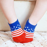 Maxbell Pairs Kids Toddler Socks Boat Socks For Boys Girl 2-4 Years M American Flag - Aladdin Shoppers