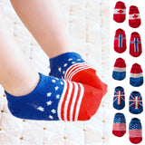 Maxbell Pairs Kids Toddler Socks Boat Socks For Boys Girl 2-4 Years M American Flag - Aladdin Shoppers