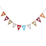 Maxbell Snowflake Triangle Paper Flags Party Decor Bunting Banner Cut Out Pennants - Aladdin Shoppers