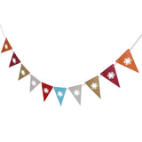Maxbell Snowflake Triangle Paper Flags Party Decor Bunting Banner Cut Out Pennants - Aladdin Shoppers