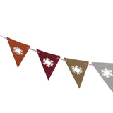 Maxbell Snowflake Triangle Paper Flags Party Decor Bunting Banner Cut Out Pennants - Aladdin Shoppers