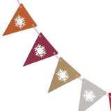 Maxbell Snowflake Triangle Paper Flags Party Decor Bunting Banner Cut Out Pennants - Aladdin Shoppers
