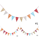 Maxbell Snowflake Triangle Paper Flags Party Decor Bunting Banner Cut Out Pennants - Aladdin Shoppers