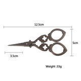 Maxbell Cross Stitch European Retro Antique Craft Alloy Tailor Scissor Bronze - Aladdin Shoppers
