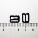 Maxbell 200Pc Metal Black Lingerie Hardware Sewing Clip Hook Eye for Bra Straps 10mm