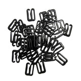 Maxbell 200Pc Metal Black Lingerie Hardware Sewing Clip Hook Eye for Bra Straps 10mm
