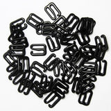 Maxbell 200Pc Metal Black Lingerie Hardware Sewing Clip Hook Eye for Bra Straps 10mm