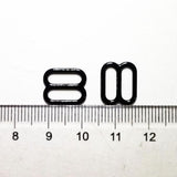 Maxbell 200pcs Metal Bra Lingerie Strap Sewing Clip O Rings Fig 8 Slider Black 10mm